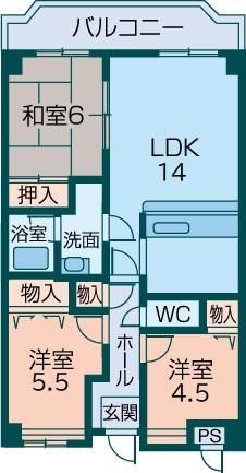 �y�Ԏ�z�@���������T�C�Y�̂RLDK��